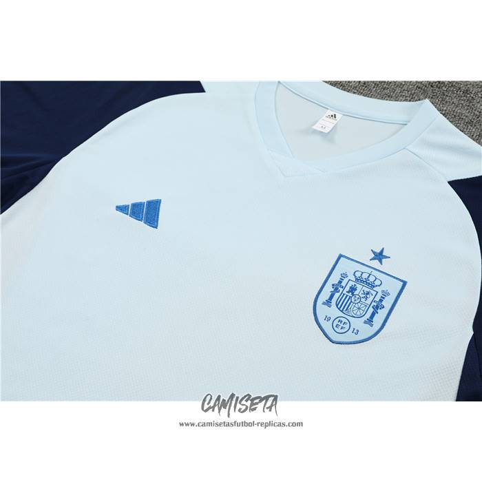 Chandal del Espana 2023-2024 Manga Corta Azul - Pantalon Corto